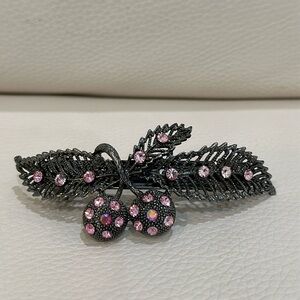 NWOT Hair Clip with Pink Rhinestone